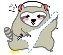 The daily life of small raccoon sticker #6512853