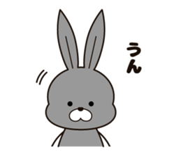 Feelings of the rabbit. sticker #6513540