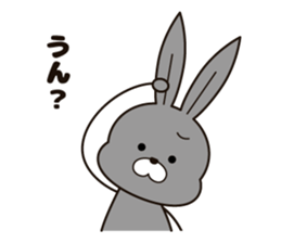 Feelings of the rabbit. sticker #6513541
