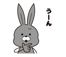 Feelings of the rabbit. sticker #6513542
