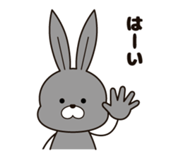 Feelings of the rabbit. sticker #6513544