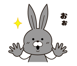 Feelings of the rabbit. sticker #6513552
