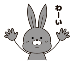 Feelings of the rabbit. sticker #6513553