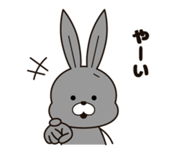Feelings of the rabbit. sticker #6513554