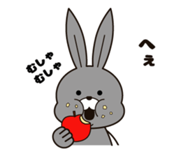 Feelings of the rabbit. sticker #6513556