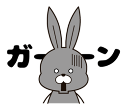 Feelings of the rabbit. sticker #6513560