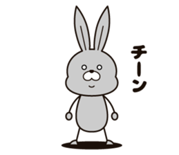 Feelings of the rabbit. sticker #6513562