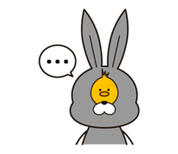 Feelings of the rabbit. sticker #6513563