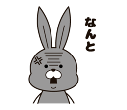 Feelings of the rabbit. sticker #6513565
