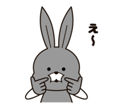 Feelings of the rabbit. sticker #6513569