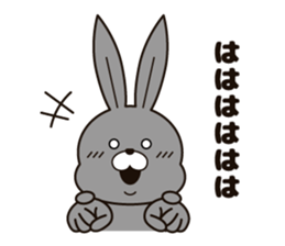 Feelings of the rabbit. sticker #6513571
