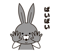Feelings of the rabbit. sticker #6513572
