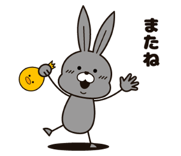 Feelings of the rabbit. sticker #6513574