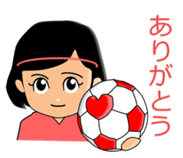 Women's soccer player sticker #6514453