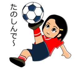 Women's soccer player sticker #6514458