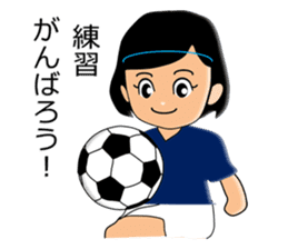 Women's soccer player sticker #6514460