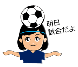 Women's soccer player sticker #6514462