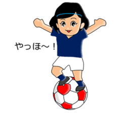 Women's soccer player sticker #6514464