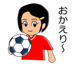 Women's soccer player sticker #6514465