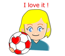 Women's soccer player sticker #6514475