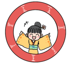 Kimono daughter sticker #6516550