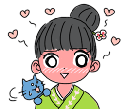Kimono daughter sticker #6516573