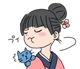 Kimono daughter sticker #6516574