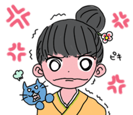 Kimono daughter sticker #6516575