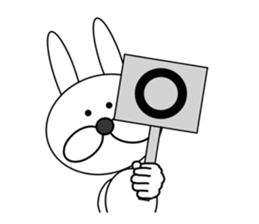 a cool rabbit 2 sticker #6517187