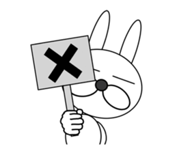 a cool rabbit 2 sticker #6517188