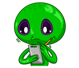 L.E.T green invader sticker #6517225