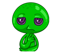 L.E.T green invader sticker #6517226