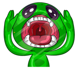 L.E.T green invader sticker #6517227