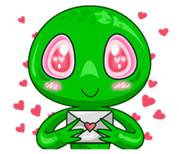 L.E.T green invader sticker #6517236