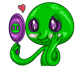 L.E.T green invader sticker #6517237