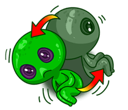 L.E.T green invader sticker #6517241