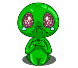 L.E.T green invader sticker #6517243