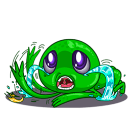 L.E.T green invader sticker #6517247