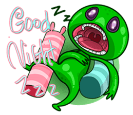 L.E.T green invader sticker #6517259