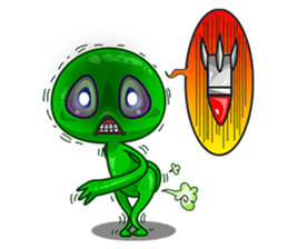 L.E.T green invader sticker #6517263