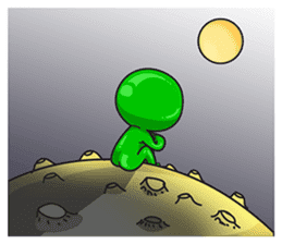 L.E.T green invader sticker #6517279