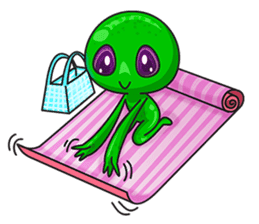 L.E.T green invader sticker #6517283