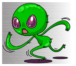 L.E.T green invader sticker #6517285
