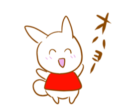 Rabbit and fox sticker #6519184