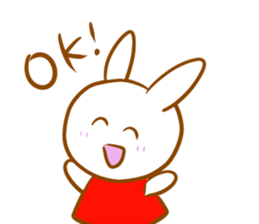 Rabbit and fox sticker #6519186