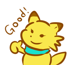 Rabbit and fox sticker #6519190