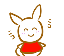 Rabbit and fox sticker #6519191