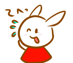 Rabbit and fox sticker #6519203