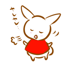 Rabbit and fox sticker #6519212