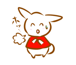 Rabbit and fox sticker #6519214